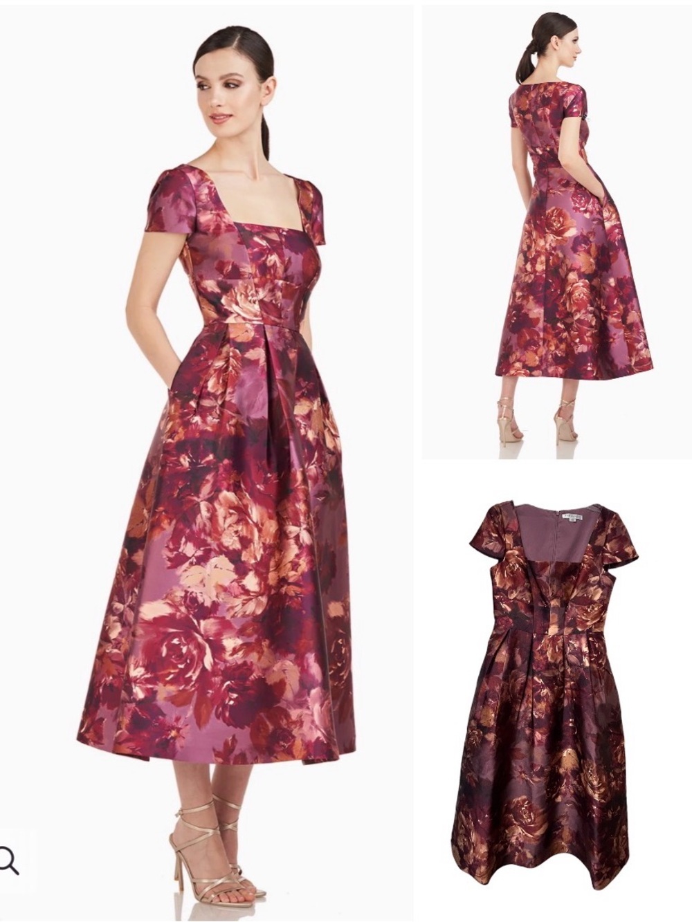 Kay Unger Teirney Tea Length Dress